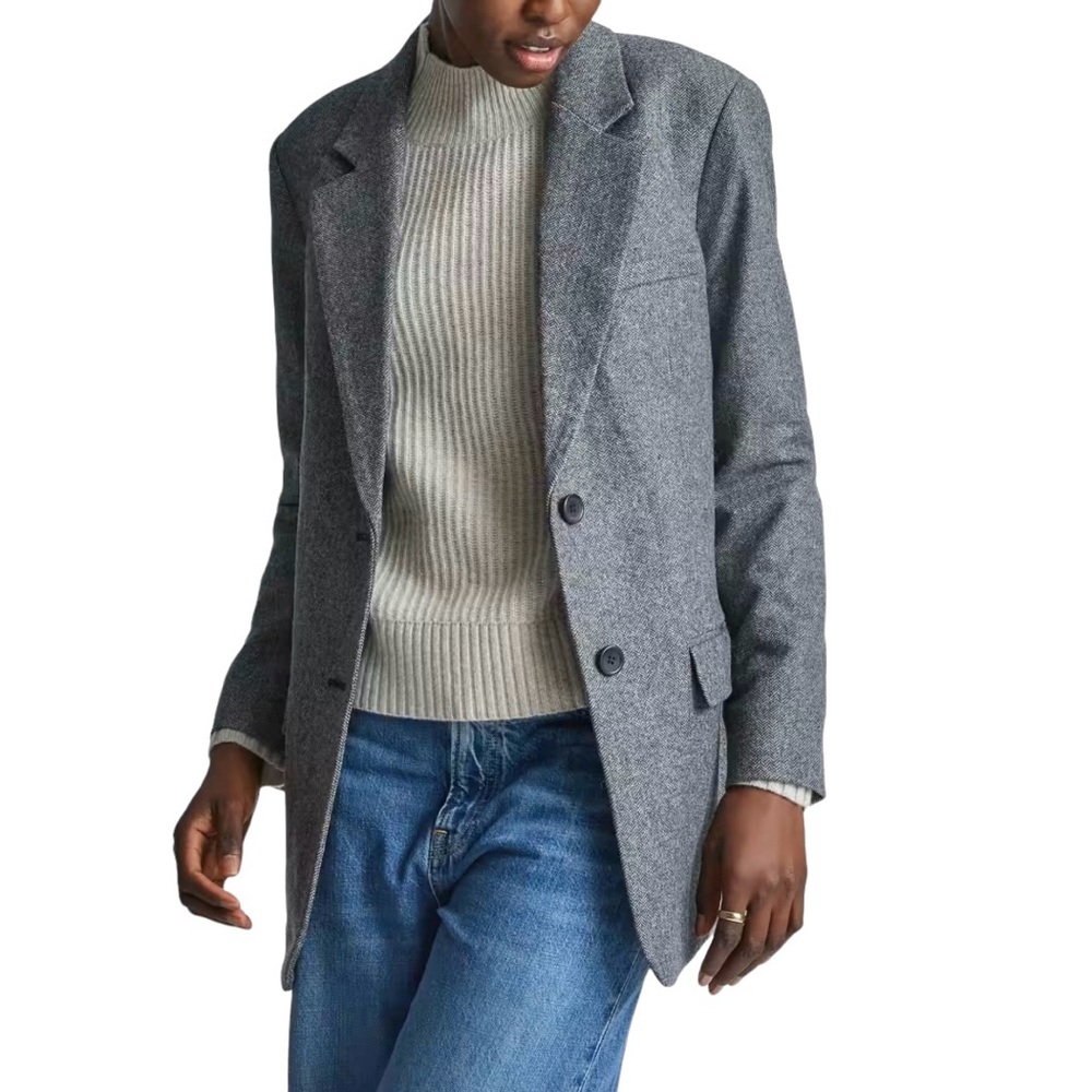 Everlane The Italian Blazer Wool Oversized Jacket